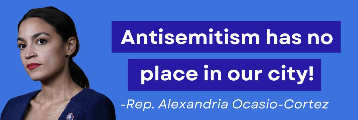 AOC: Antisemitism has no place in our city