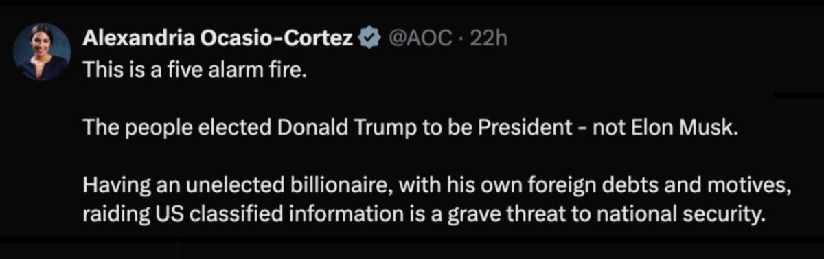 AOC Tweet