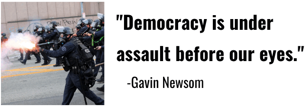 Gavin Newsom - Democracy is under assault